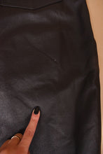 Load image into Gallery viewer, Black High Rise Leather Pants By Marie Claire, L