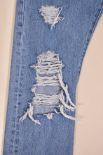 Load image into Gallery viewer, Blue 501 Distressed Jeans By Levis, 32