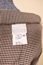 Load image into Gallery viewer, Brown Houndstooth Set with Velvet Trim By Moda Int'l, M: Brand Tag