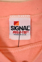 Load image into Gallery viewer, Closeup of label of 80&#39;s Florida Keys tee label. The label is by the brand Signal.

