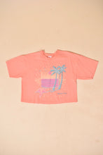 Load image into Gallery viewer, 80s Florida Keys tee is shown from the front. The tee is peach.
