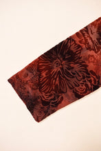 Load image into Gallery viewer, Orange Y2K Mesh Top By dressbarn. Close up of sleeve detail.