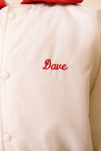 Load image into Gallery viewer, 1970s White Satin Bomber Jacket By Holloway