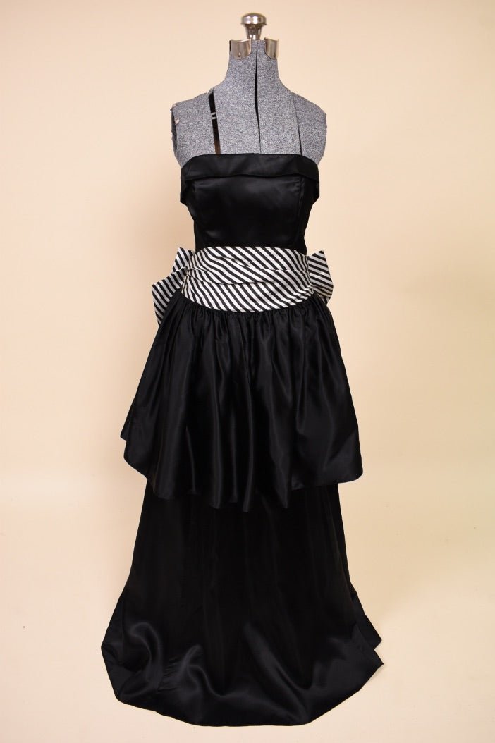 80s black dress Vintage 1980s Little Black Party Dress Sexy Ruched Chiffon Cocktail main image 1