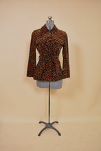 Load image into Gallery viewer, Brown 1970s Velvet Three Piece Set by Miss Dior, S/M. Jacket pictured from front.