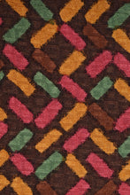 Load image into Gallery viewer, Brown 1970s Velvet Three Piece Set by Miss Dior, S/M. Close up of pattern.