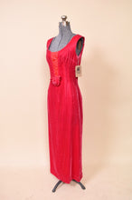 Load image into Gallery viewer, 60s Velvet Rose Dress