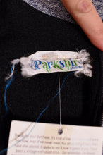 Load image into Gallery viewer, Black & White 60s Embroidered Maxi Dress, By Parkshire Original, M/L: Brand Tag