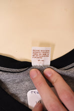 Load image into Gallery viewer, Grey "Navy" Baseball Sleeve Tee Shirt By Sportswear, XL: Brand Tag