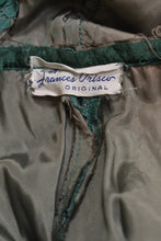 Load image into Gallery viewer, Green Late 1950s Lace Party Dress, XS: Brand Tag