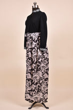 Load image into Gallery viewer, Black Paisley Maxi Dress By , M