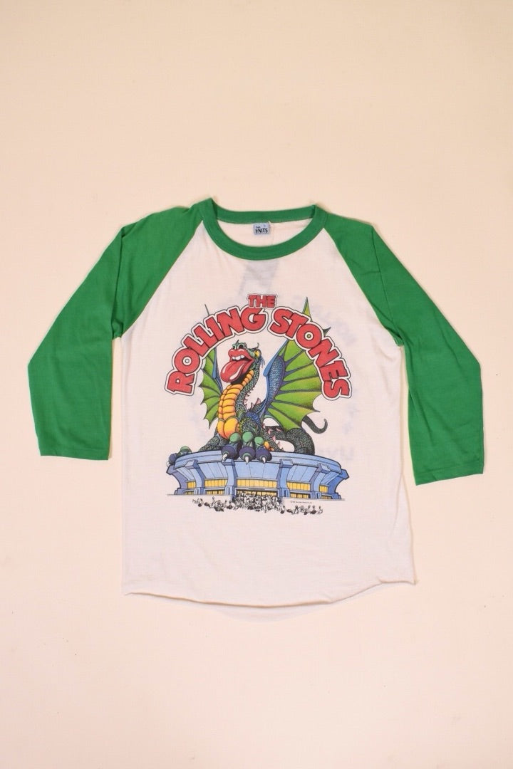 1981 Original Rolling Stones Tour Tee Shirt By The Knits, M