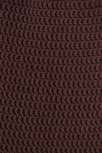 Load image into Gallery viewer, Brown, Orange, and Yellow Crochet Tie Waist Skirt: Fabric