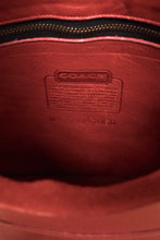 Load image into Gallery viewer, interior label of 1970s Red Coach Binocular Bag
