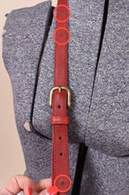 Load image into Gallery viewer, additional holes poked in cross body strap
