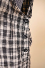 Load image into Gallery viewer, Black and White Plaid Overall Dress By J.L.N.Y., XXL
