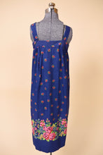 Load image into Gallery viewer, French Buttoned Floral Cotton Sundress, L/XL
