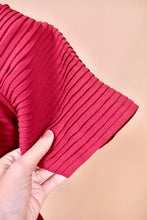 Load image into Gallery viewer, Merlot 40s Crepe Gown with Pleated Sleeves, S