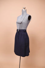 Load image into Gallery viewer, Navy Linen Skirt by Giorgio Sant Angelo, L