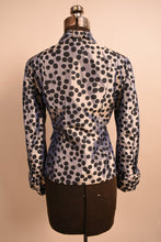 Load image into Gallery viewer, Silver Iridescent Blazer With Black Polka Dots, by Moschino Cheap &amp; Chic, XS/S
