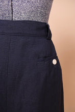Load image into Gallery viewer, Navy Linen Skirt by Giorgio Sant Angelo, L