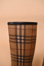 Load image into Gallery viewer, Tan Plaid Rain Boots, Size: 35, By Burberry