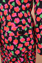 Load image into Gallery viewer, Pink 90s Fruit Dress and Blazer Set By Adele Simpson, S/M
