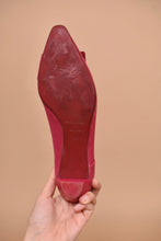 Load image into Gallery viewer, Pink Toe Buckle Designer Kitten Heels By Burberry, 38.5