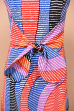 Load image into Gallery viewer, Primary Color Tie Front Dress By Geoffrey Beene, S
