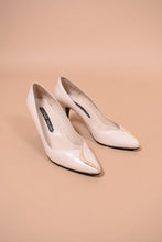 Load image into Gallery viewer, Ivory 80s Leather Pumps By Martinez Valero, 7.5