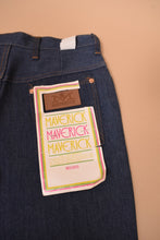 Load image into Gallery viewer, There is a paper label on the back right pocket. The label reads, Maverick, Maverick, Maverick.