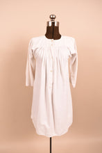 Load image into Gallery viewer, White Victorian Striped Night Dress, XS/S
