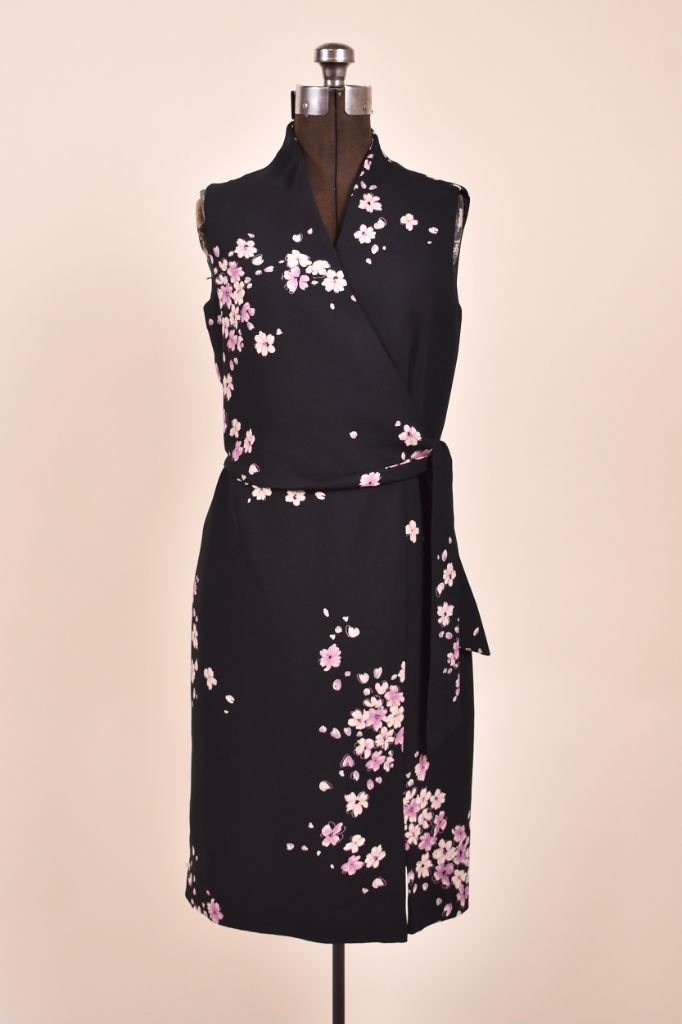 90s pattern dress Black and Purple 90s Floral Dress By Jones Wear Dress, M – THE VAULT  COLLECTIVE & ELSWHEN ELSEWEAR