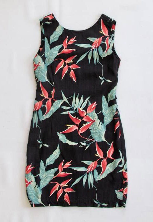 Sleeveless Tropical Silk Midi Dress by Tommy Bahama, S