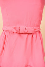 Load image into Gallery viewer, Vintage XXS pink party dress is shown in close up.