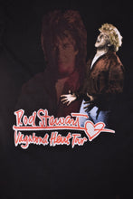 Load image into Gallery viewer, Vintage nineties Rod Stewart graphic tee shirt is shown in close up. 
