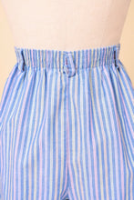 Load image into Gallery viewer, Colorfully Striped Cotton-Blend Elastic-Waist Shorts by Briggs, L
