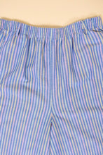 Load image into Gallery viewer, Colorfully Striped Cotton-Blend Elastic-Waist Shorts by Briggs, L
