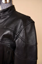 Load image into Gallery viewer, Black Cinched Moto Jacket, S/M

