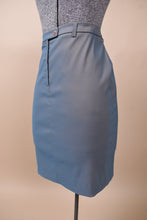 Load image into Gallery viewer, Blue Italian Pencil Skirt, by Stefanel, M