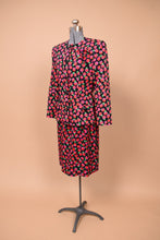 Load image into Gallery viewer, Pink 90s Fruit Dress and Blazer Set By Adele Simpson, S/M
