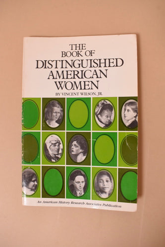 The book lies flat. A grid of green frames and images of women lies below the title.