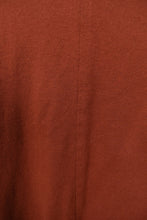 Load image into Gallery viewer, Vintage burnt orange cropped western style cotton top is shown in close up. 
