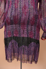 Load image into Gallery viewer, The cinched drop waist skirt is visible up close.