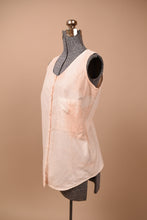 Load image into Gallery viewer, Avocado Pit Tie-Dyed Sleeveless Cotton Top from side
