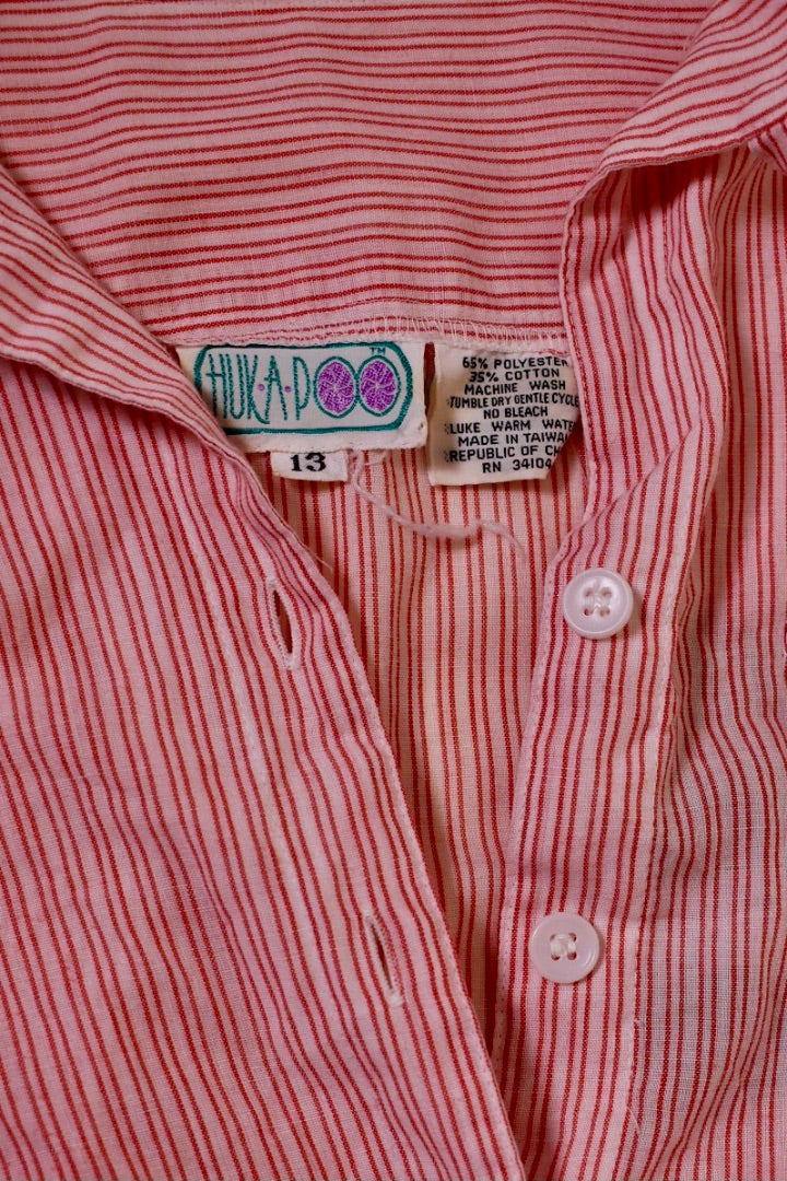 Red Candy Stripe Red & White Dress By Hukapoo, 13