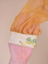 Load image into Gallery viewer, close up of sheet sleeve and printed cuff detail
