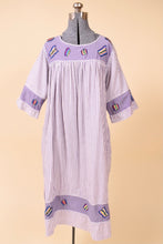 Load image into Gallery viewer, Purple Cotton Striped Butterfly Muumuu By Sante Classics, L/XL
