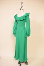 Load image into Gallery viewer, Y2K floral dress is shown from the back. The dress has red flowers.
