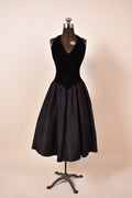 Black Velvet Open Back Party Dress By Gunne Sax